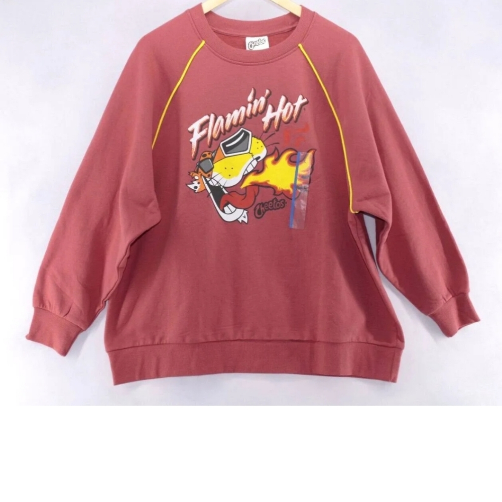 NWT FLAMMIN HOT CHEETOS XXL PULLOVER LONG SLEEVE SWEATSHIRT